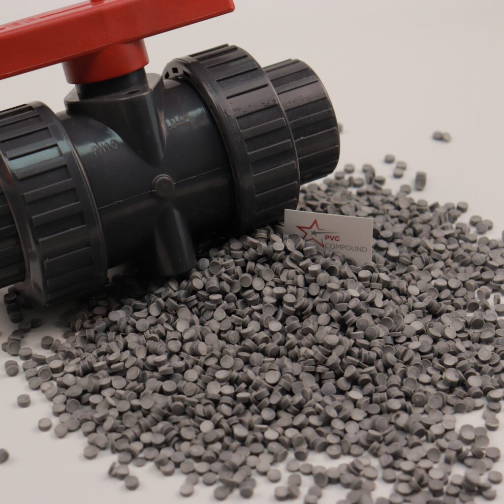 Compuesto de PVC de alto brillo para conexiones de válvulas de bola/bridas