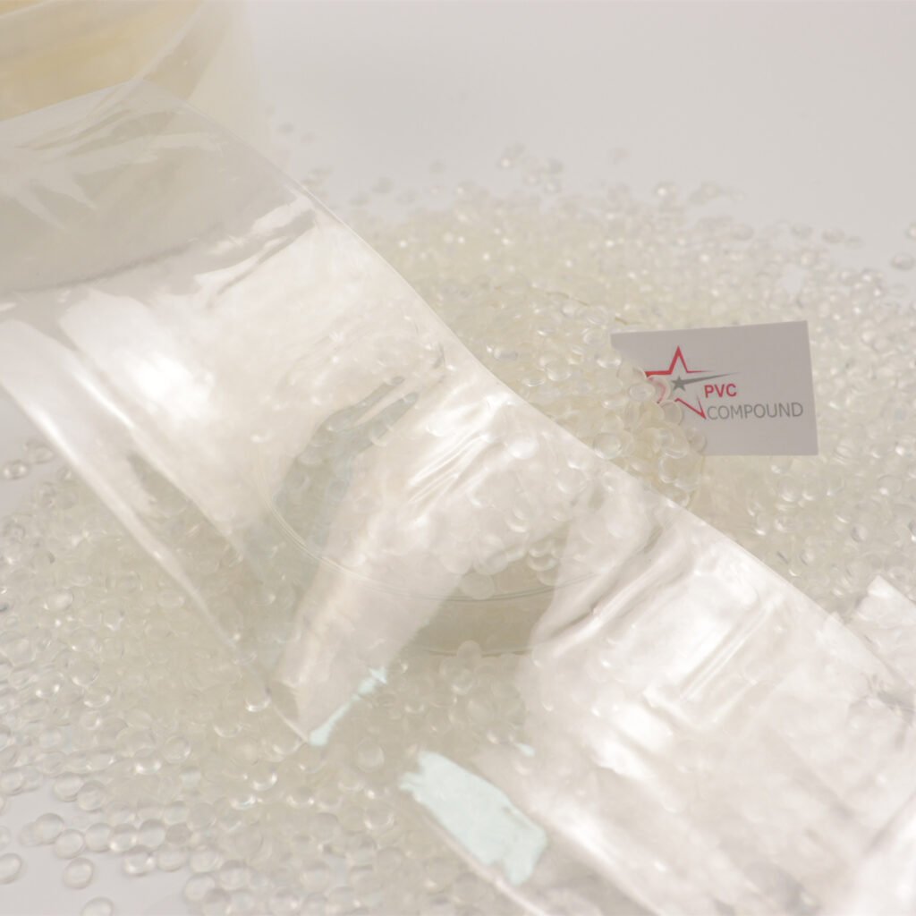 Gránulos de PVC cristalino para soplado de película/botellas retráctiles