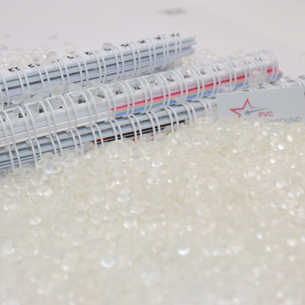 Compuesto de gránulos de PVC para tapas de encuadernación