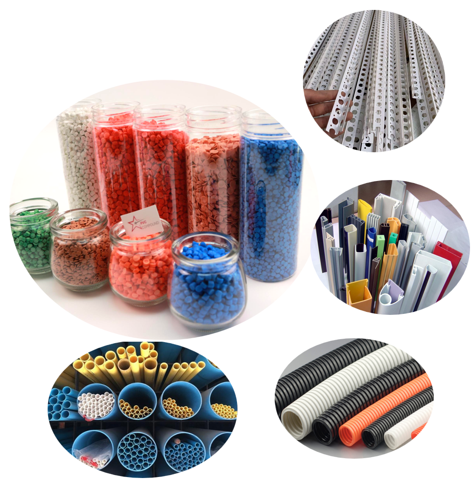 Compuesto de UPVC para rieles de cortinas, persianas y canales