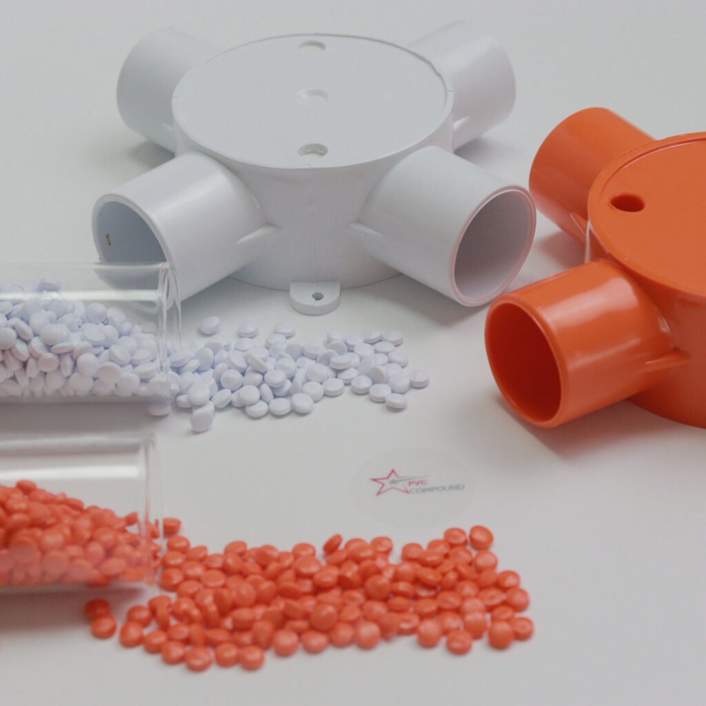 Compuesto de PVC para conexiones en cruz/cajas eléctricas